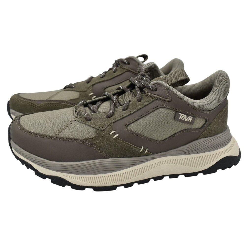 Teva Womens Size 7.5 Terrawave Brown Leather Lace Up Sneakers Shoes